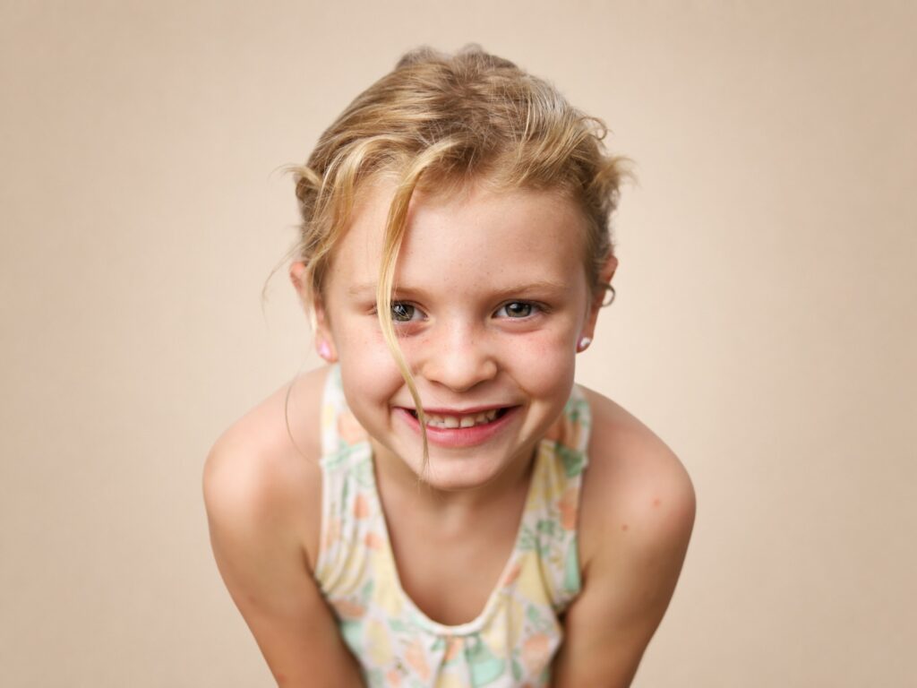 Elementary student poses on picture day in Jacksonville
